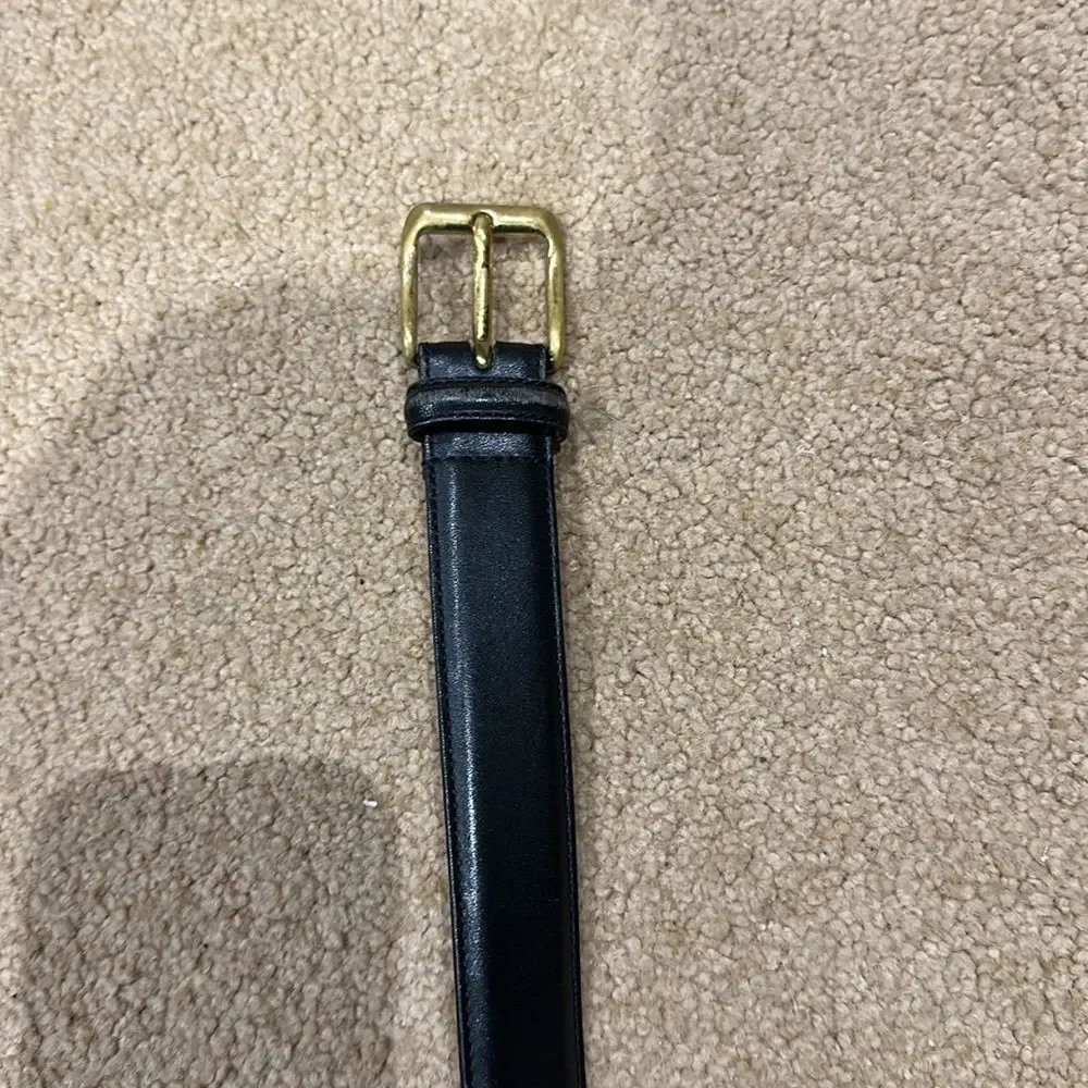 Coach Black and Brown Leather Belt 34